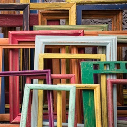 Assorted art frames