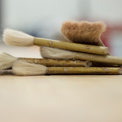Stack of Hacksaw brushes
